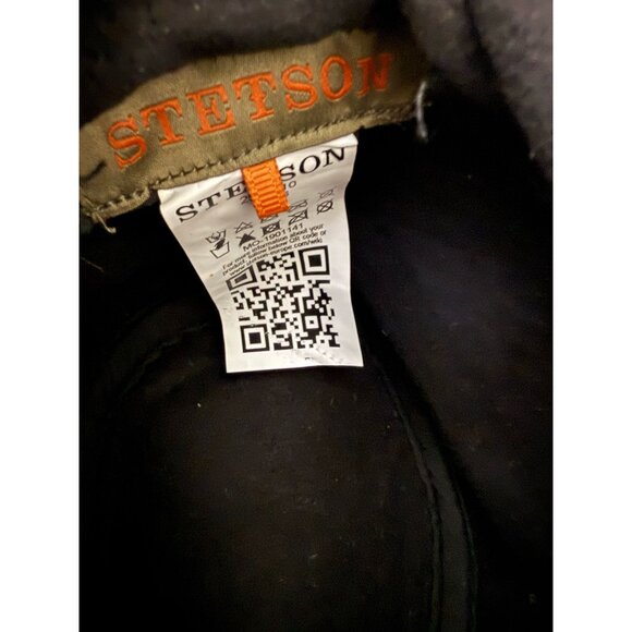 Stetson Mens Size XL Brown Leather Fedora Hat Vintage - Picture 10 of 11